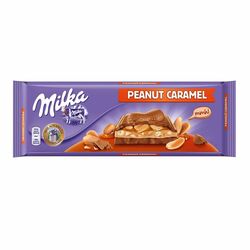 Шоколад stollwerck milka промо молочная кармель с арахисом 276г (7622210694331)