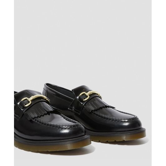 black adrian snaffle loafer