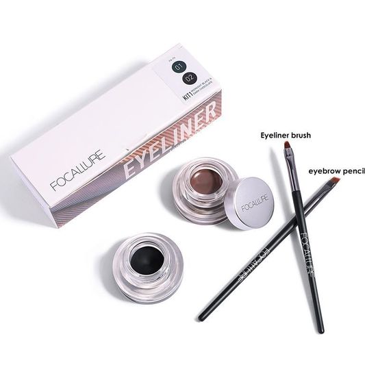 Longlasting gel eyeliner kit Kонтур & Тенийн хослол (Нүд хүрээлэгч)